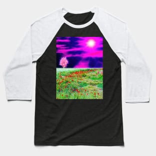 Poppy Field Baseball T-Shirt